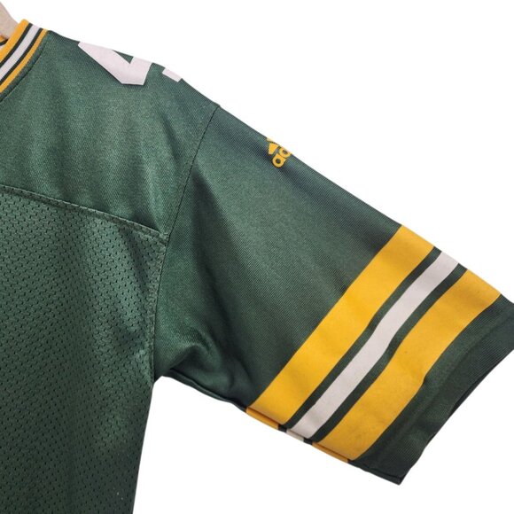 Vintage Green Bay Packers Youth 10/12 Jersey Brett Favre ADIDAS Mesh #4 NFL - Picture 3 of 12